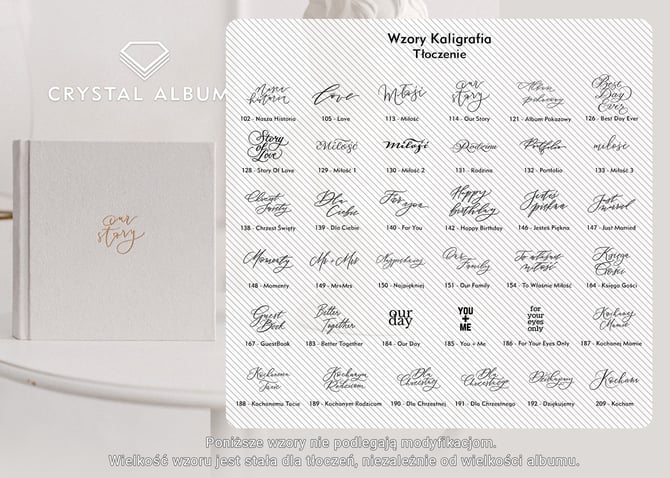 Wzory - TŁ - Kaligrafia